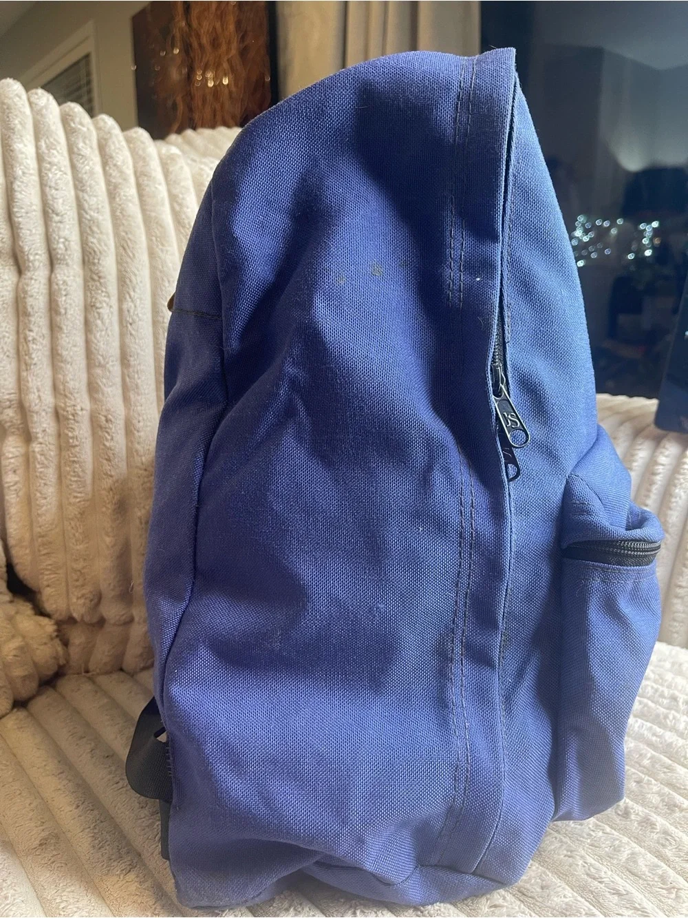 JanSport Backpack USA Made Navy Blue School Bag Classic Travel Bookbag